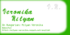 veronika milyan business card